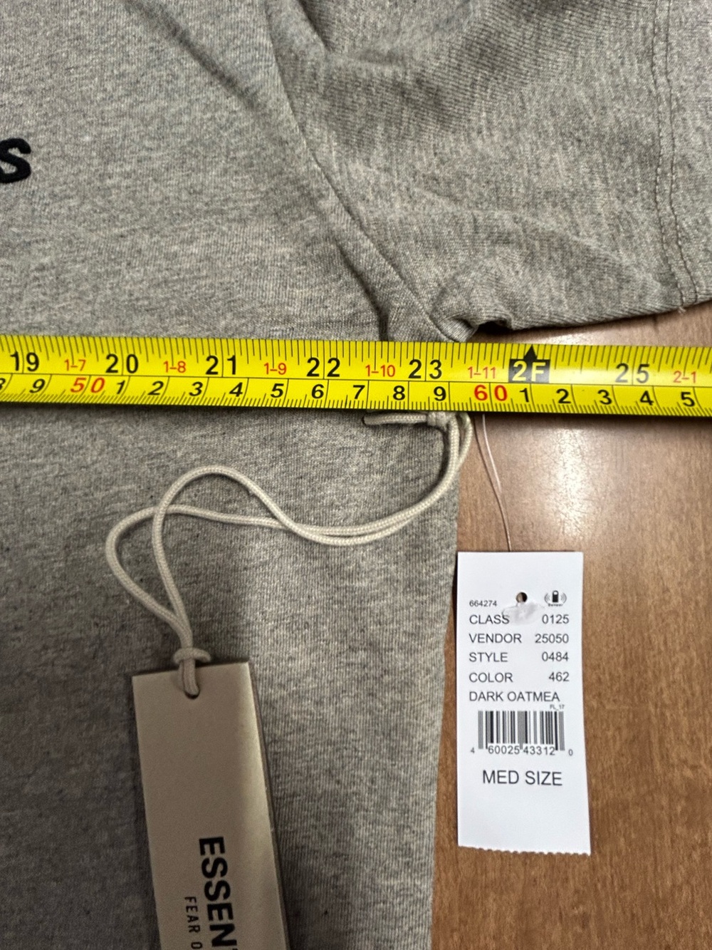 NWT Fear of God Essentials T-Shirt Dark Oatmeal Oversized Short Sleeve M
AA - Picture 13 of 17